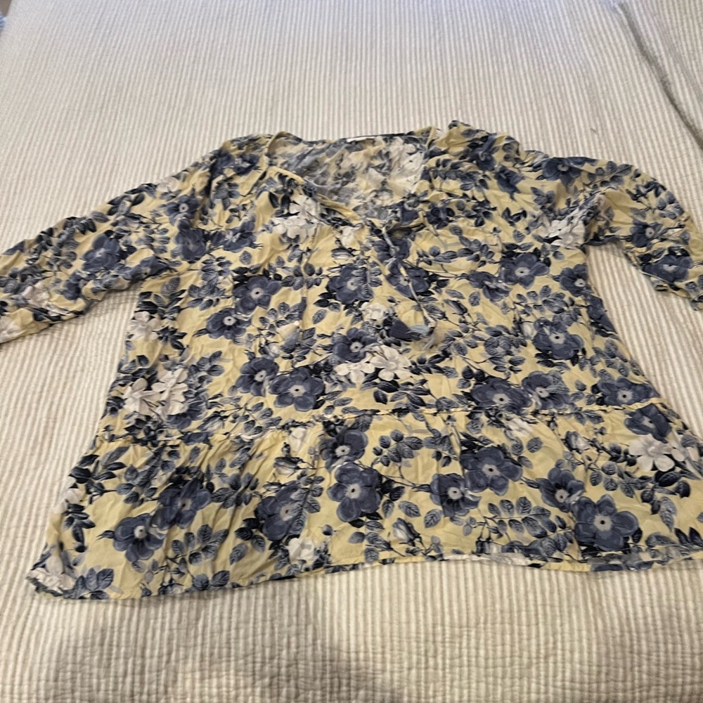J Jill blouse with ruffle sleeves - size 2X